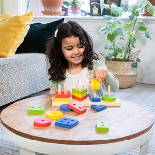 New Classic Toys - Geometrische vormen puzzel